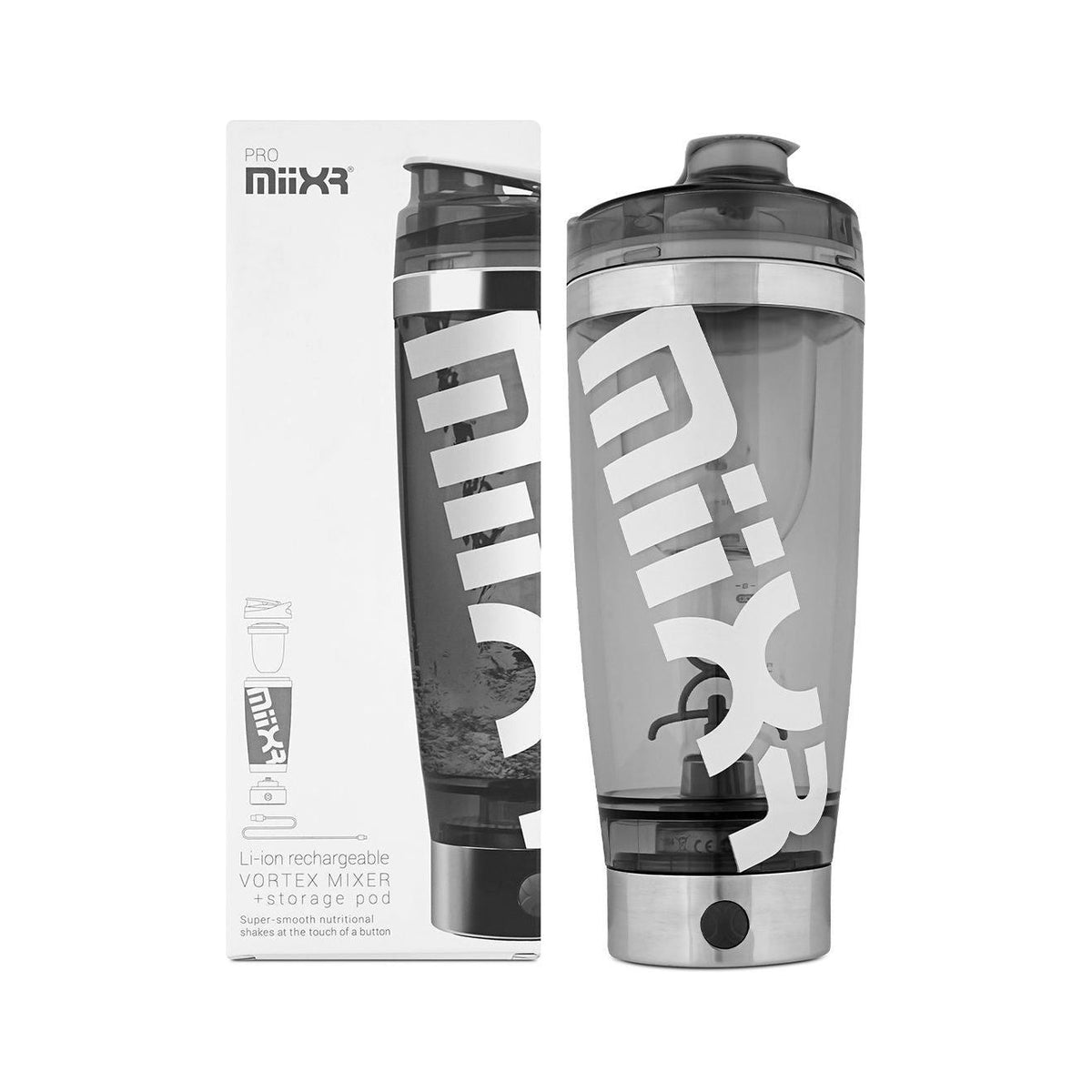 PROMIXXR // RECHARGEABLE SHAKER BOTTLE &amp; MIXER MIIXR NTS Newtown Supplement Store Sydney