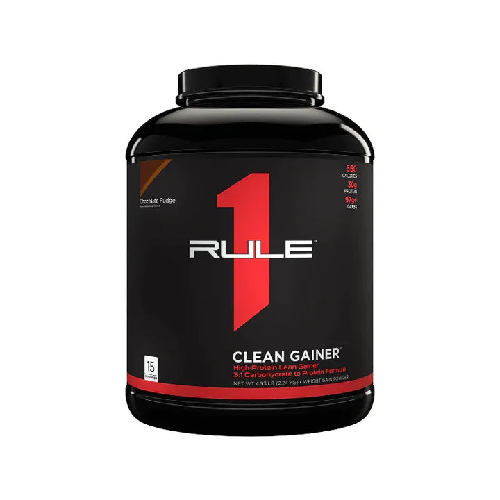 R1 Clean Gainer  // 3:1 Carbohydrate to Protein Formula Rule 1 Choc Fudge / 15 Serve NTS Newtown Supplement Store Sydney