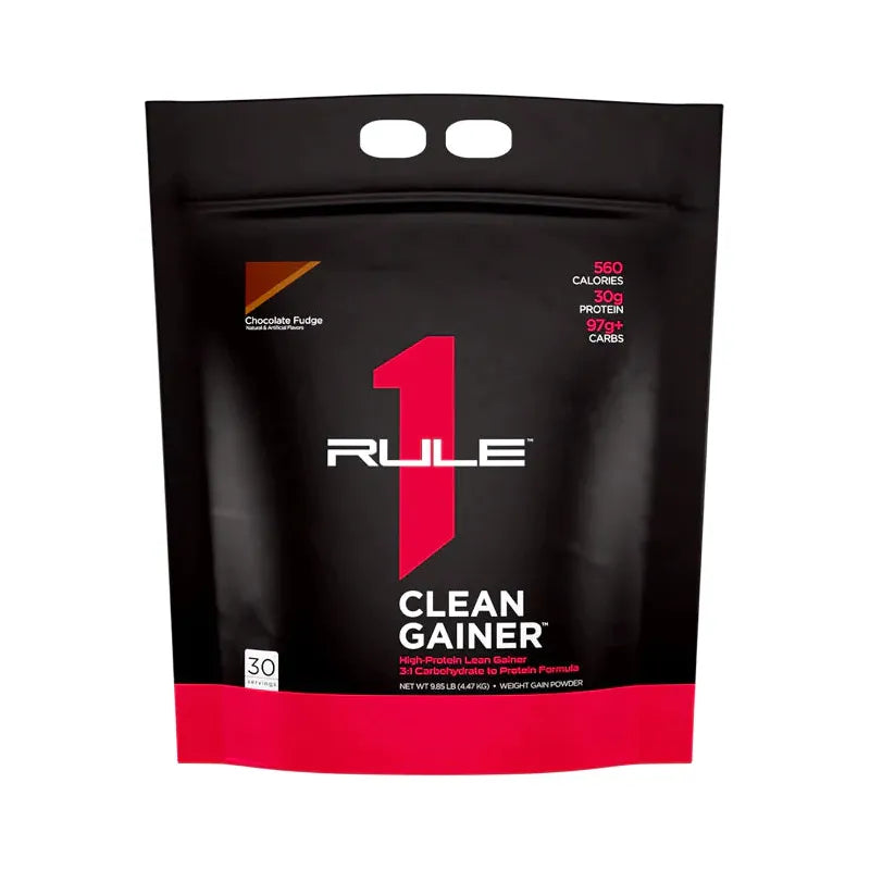 R1 Clean Gainer  // 3:1 Carbohydrate to Protein Formula Rule 1 Choc Fudge / 30 Serve NTS Newtown Supplement Store Sydney