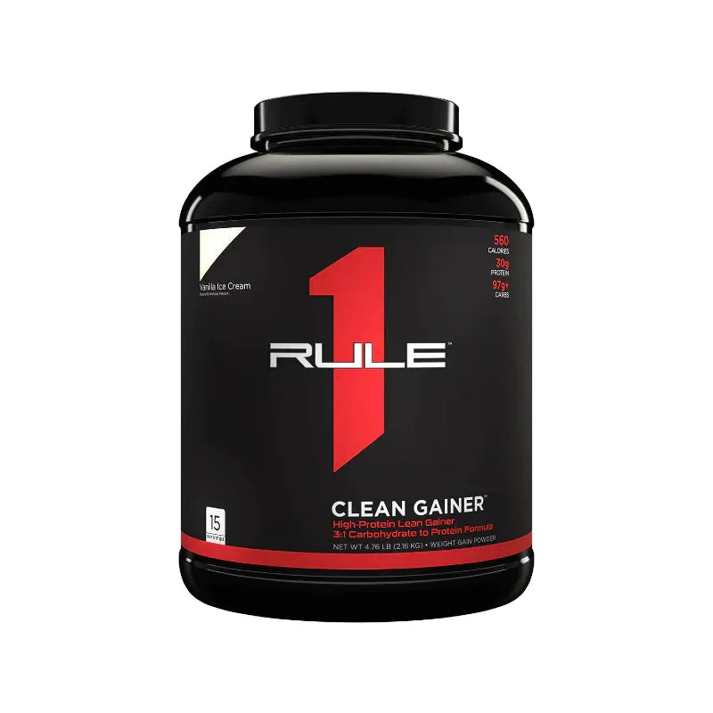 R1 Clean Gainer  // 3:1 Carbohydrate to Protein Formula Rule 1 Vanilla Creme / 15 Serve NTS Newtown Supplement Store Sydney