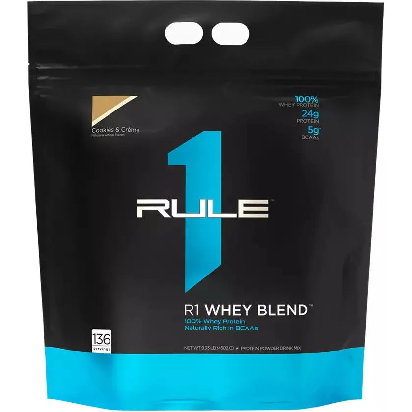R1 WHEY BLEND // 136 SERVES Rule 1 Cookies &amp; Cream NTS Newtown Supplement Store Sydney