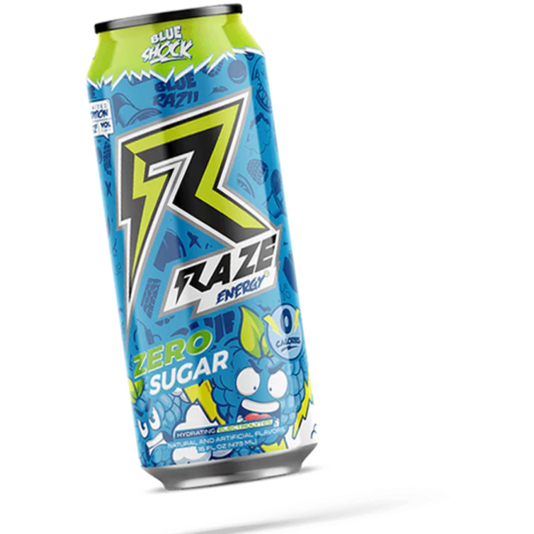 RAZE Energy // RTD Cans Repp Sports Blue Shock / Single NTS Newtown Supplement Store Sydney