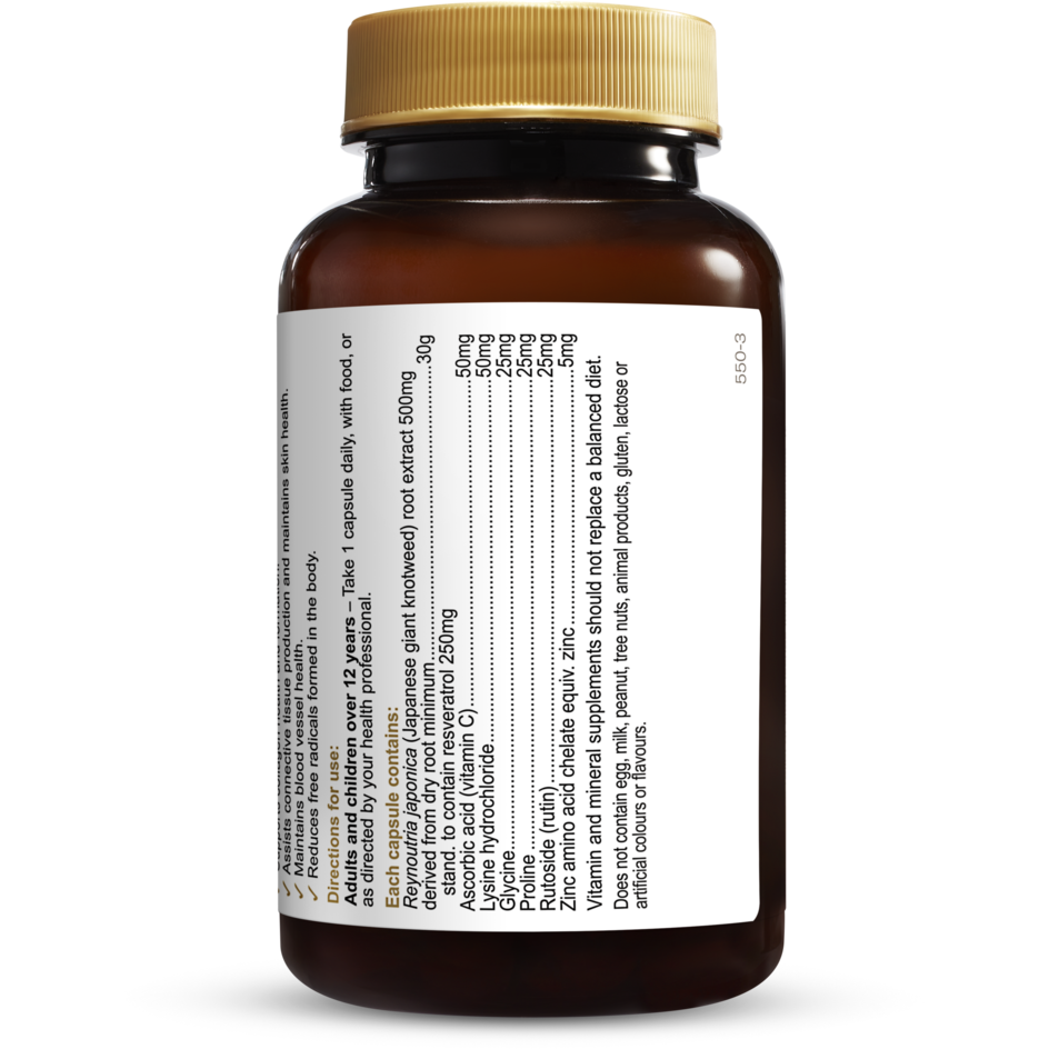 Resveratrol AdvantAGE 60 Capsules Herbs of Gold NTS Newtown Supplement Store Sydney