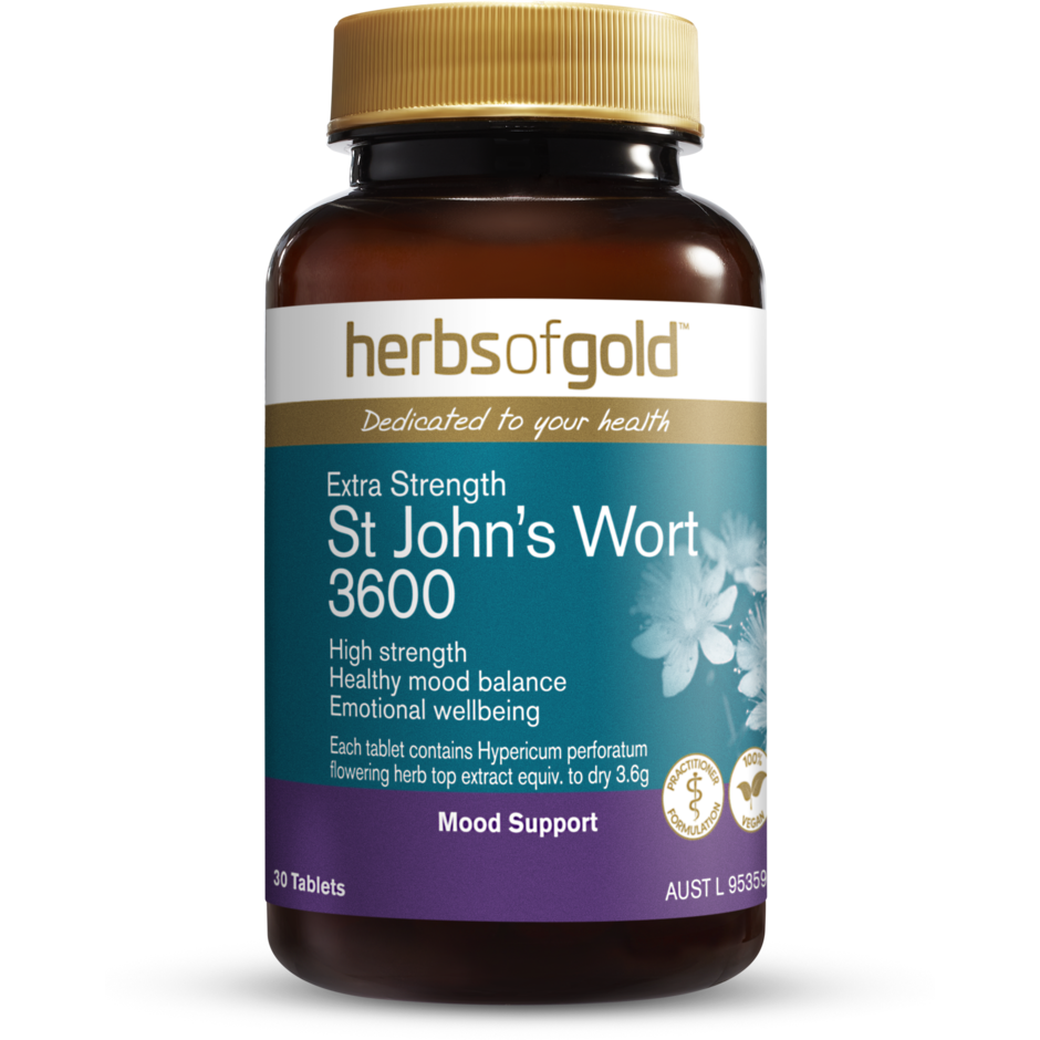 St John's Wort 3600 Herbs of Gold NTS Newtown Supplement Store Sydney