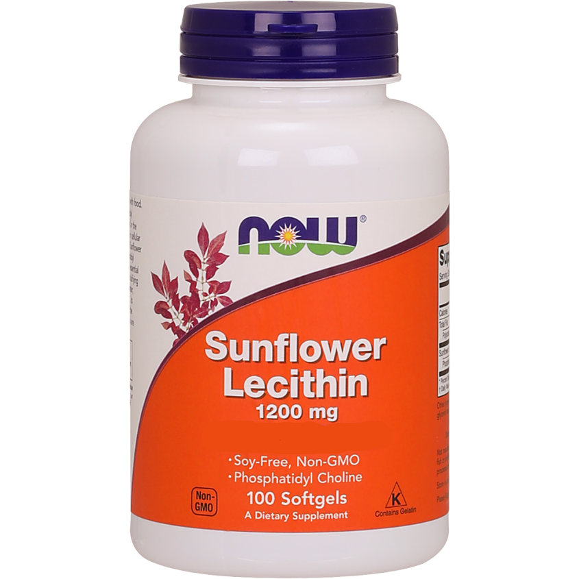 Sunflower Lecithin 1200mg // 200 Softgels Now Foods NTS Newtown Supplement Store Sydney