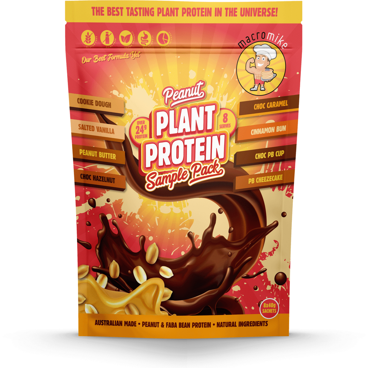 The Plant Protein Sample Pack (Peanut) Macro Mike NTS Newtown Supplement Store Sydney