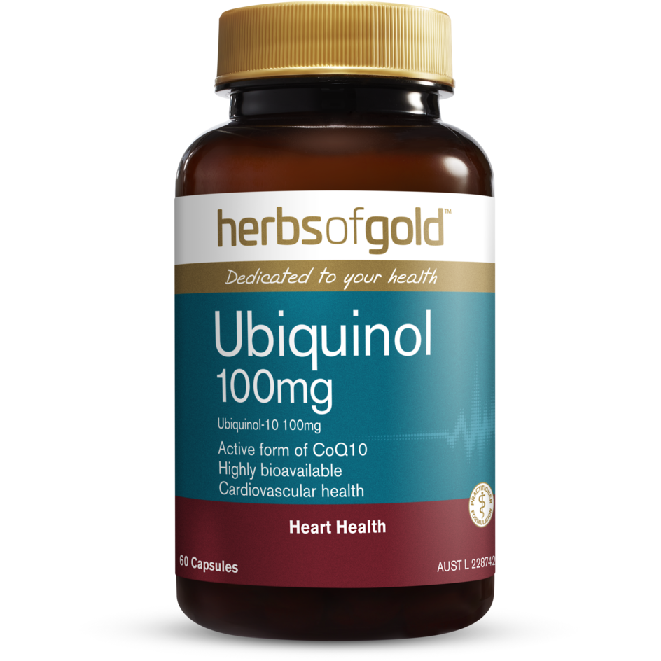 Ubiquinol 100mg Herbs of Gold 60 Capsule NTS Newtown Supplement Store Sydney