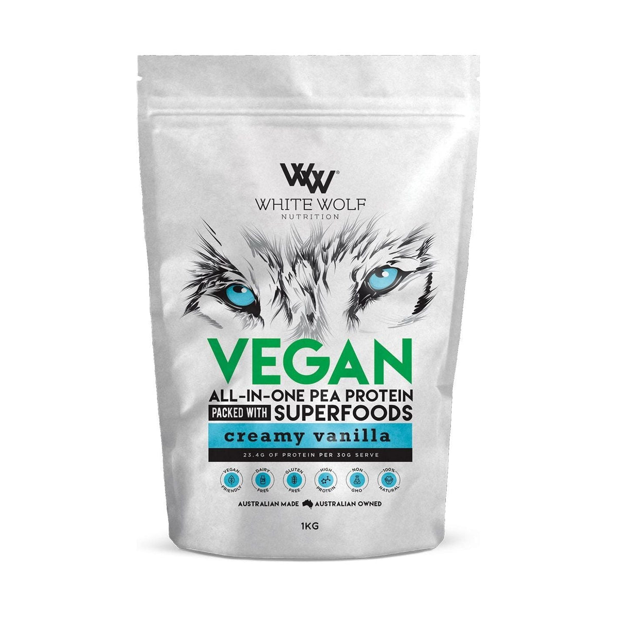 Vegan All-In-One Pea Protein White Wolf Nutrition NTS Newtown Supplement Store Sydney